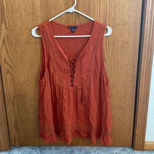 Orange American eagle tank